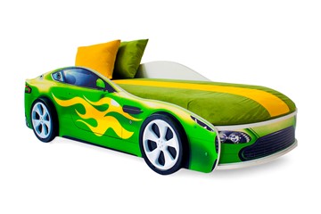 Кровать-машина детская Бондимобиль зеленый в Твери