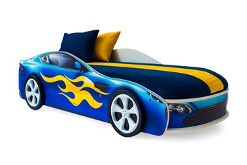 Детская кровать-машина Бондимобиль синий в Твери