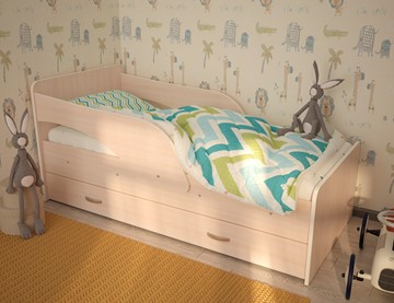 Односпальная детская кровать Максимка, цвет Млечный дуб в Твери
