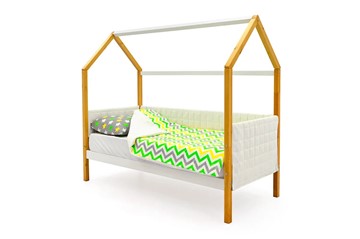 Кровать-домик в детскую «Svogen белая-дерево» мягкая в Твери