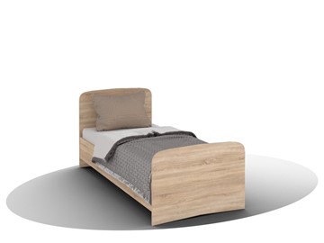 Односпальная кровать ВЕГА Кровать Кр-08 900 с плоским основанием (Сонома) в Твери