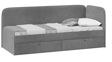Детская кровать для мальчика Молли тип 1 (90), Микровелюр Scandi Graphite 22 в Твери