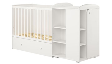 Детская кровать-шкаф с комодом POLINI Kids Ameli 800 Белый, серия AMELI в Твери