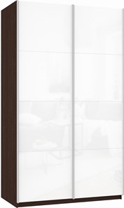 Шкаф-купе Прайм (Белое стекло/Белое стекло) 1200x570x2300, венге в Твери