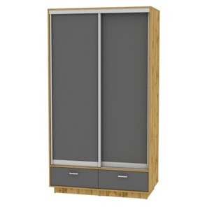 Шкаф 2-х дверный Весенний HK7, 2155х1200х600 (D3D3), ДВ-Графит в Твери