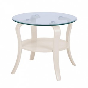 Стеклянный столик Аннет с каркасом цвета Бежевый в Твери