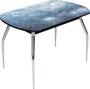 Раздвижной стол Ривьера исп.2 хром №5 (Exclusive h157/черный) в Твери