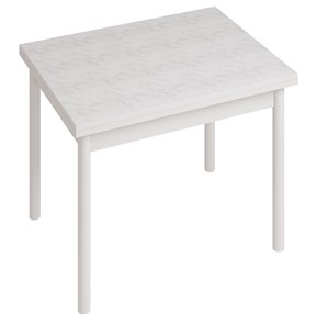 Кухонный стол СТ22, Белый/Белый мрамор в Твери