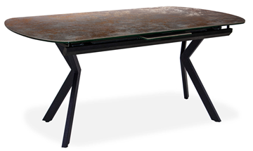 Керамический обеденный стол Шамони 2CX 160х90 (Oxide Nero/Графит) в Твери