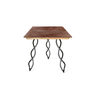 Керамический кухонный стол SHT-TU17 (3 шт.)/ТT8 60/60 (черный муар/прозрачный лак/коричневая сепия) в Твери