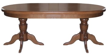 Деревянный стол на кухню 2,0(2,5)х1,1 на двух тумбах, (патина) в Твери