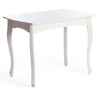 Обеденный раздвижной стол Caterina Provence, бук/мдф, 100+30x70x75, Ivory white арт.19129 в Твери