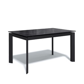 Стеклянный стол DT1400 (черный/стекло камень черный сатин) в Твери