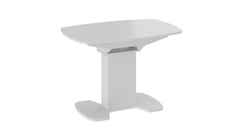 Стеклянный обеденный стол Портофино (СМ(ТД)-105.01.11(1)), цвет  Белый глянец/Стекло белое в Твери
