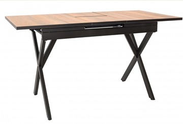 Кухонный стол раздвижной Илком Стайл № 11 (1100/1500*700 мм.) столешница пластик, форма Флан, с механизмом бабочка в Твери