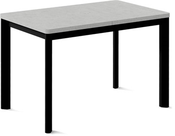 Кухонный стол раздвижной Токио-2L (ноги металлические черные, светлый цемент) в Твери