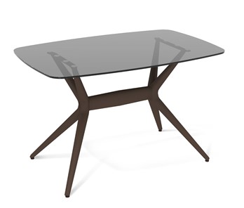 Обеденный стол SHT-ТT26 118/77 стекло/SHT-TU30-2 / SHT-A30 коричневый в Твери