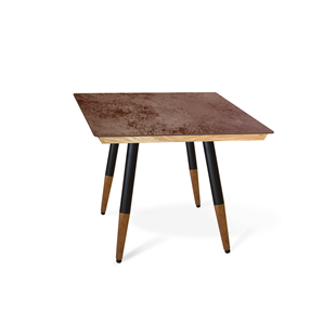 Керамический кухонный стол SHT-TU12 (4 шт.)/ТT8 60/60 (черный/темный орех/прозрачный лак/коричневая сепия) в Твери