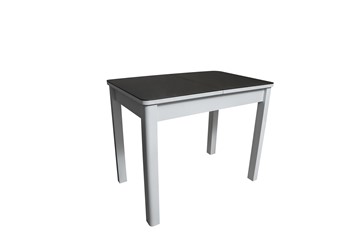 Стеклянный кухонный стол Айсберг-1СТ белое-черное в Твери