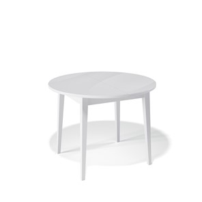 Раздвижной стол Kenner 1000M (Белый/Стекло белое глянец) в Твери