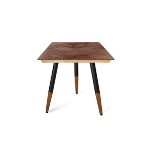 Керамический кухонный стол SHT-TU12 (3 шт.)/ТT8 60/60 (черный/темный орех/прозрачный лак/коричневая сепия) в Твери