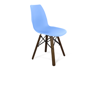 Обеденный стул SHT-ST29/S70 (голубой pan 278/темный орех/черный) в Твери