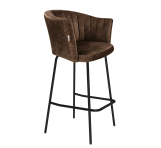 Барный стул SHT-ST42-1 / SHT-S29P (кофейный трюфель/черный муар) в Твери