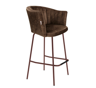 Барный стул SHT-ST42-1 / SHT-S29P (кофейный трюфель/медный металлик) в Твери