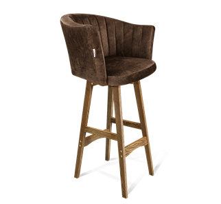 Барный стул SHT-ST42-1 / SHT-S65 (кофейный трюфель/дуб брашированный коричневый) в Твери