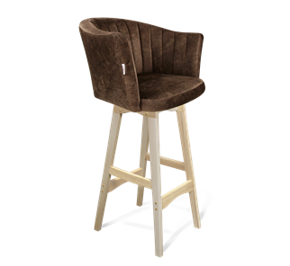 Барный стул SHT-ST42-1 / SHT-S65 (кофейный трюфель/прозрачный лак) в Твери