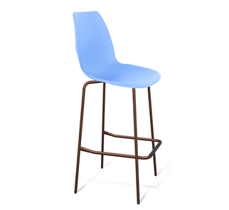 Барный стул SHT-ST29/S29 (голубой pan 278/медный металлик) в Твери