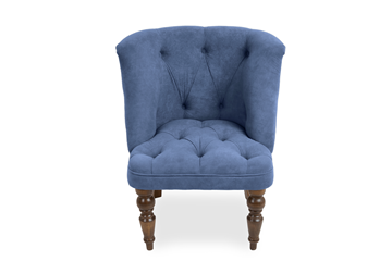 Кресло Бриджит синий ножки коричневые в Твери
