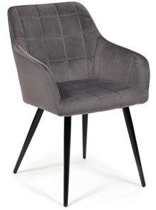 Кухонный стул BEATA (mod. 8266) 56х60х82 серый (G-062-40)/черный в Твери