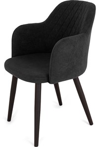 Кухонный стул Эспрессо-1, ноги черные круглые XXL (R38)/велюр T190 Горький шоколад в Твери
