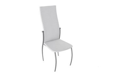 Кухонный стул Комфорт-М, цвет Эмаль Бриллиант, Белый Аллигатор к/з 218 (белый) в Твери