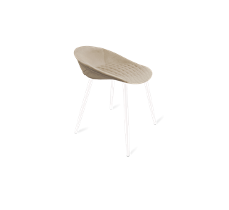 Обеденный стул SHT-ST19-SF1 / SHT-S95-1 (ванильный крем/белый муар) в Твери