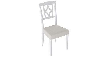 Обеденный стул Сити 3 (Белый матовый/тк № 110) в Твери