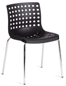 Кухонный стул SKALBERG (mod. C-084-A) 46х56х79 Black (черный) / Chrome (хром) арт.19258 в Твери