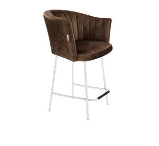 Полубарный стул SHT-ST42-1 / SHT-S29P-1 (кофейный трюфель/белый муар) в Твери