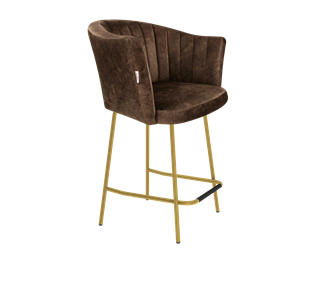 Полубарный стул SHT-ST42-1 / SHT-S29P-1 (кофейный трюфель/золото) в Твери