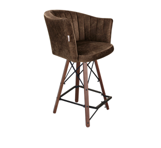 Полубарный стул SHT-ST42-1 / SHT-S80-1 (кофейный трюфель/темный орех/черный) в Твери
