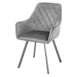 Мягкий кухонный стул-кресло Мадрид СРП-056 бриллиант Дрим серый в Твери