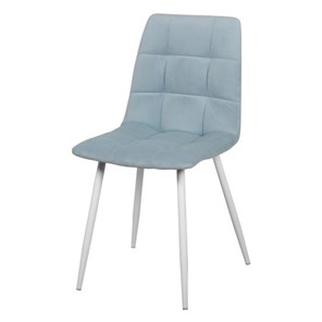 Мягкий стул Чили СРП-052 Эмаль белый голубой в Твери