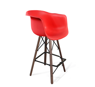 Барный стул SHT-ST31/S80 (красный/темный орех/черный) в Твери