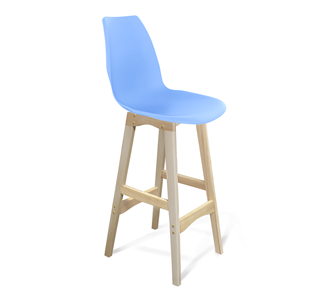 Барный стул SHT-ST29/S65 (голубой pan 278/прозрачный лак) в Твери