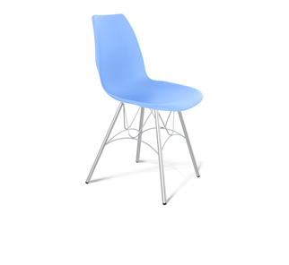 Обеденный стул SHT-ST29/S100 (голубой pan 278/хром лак) в Твери
