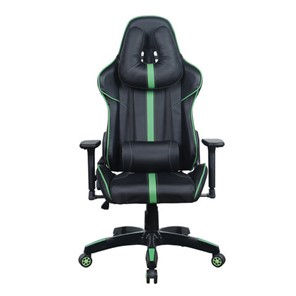 Офисное кресло Brabix GT Carbon GM-120 (две подушки, экокожа, черное/зеленое) 531929 в Твери