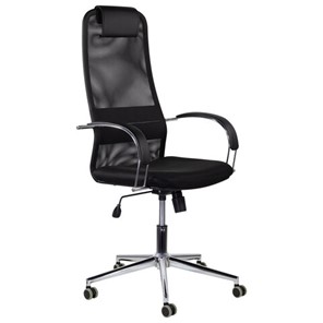 Кресло офисное Brabix Premium Pilot EX-610 CH (хром, ткань-сетка, черное) 532417 в Твери