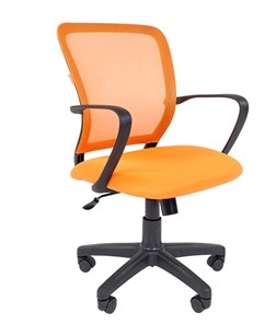 Компьютерное кресло CHAIRMAN 698 black TW, ткань, цвет оранжевый в Твери