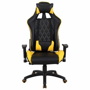 Офисное кресло Brabix GT Master GM-110 (две подушки, экокожа, черное/желтое) 531927 в Твери